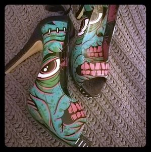 Iron Fist Frankenstein Heels